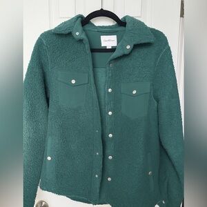 Goodfellow & Co Green Teddy Jacket